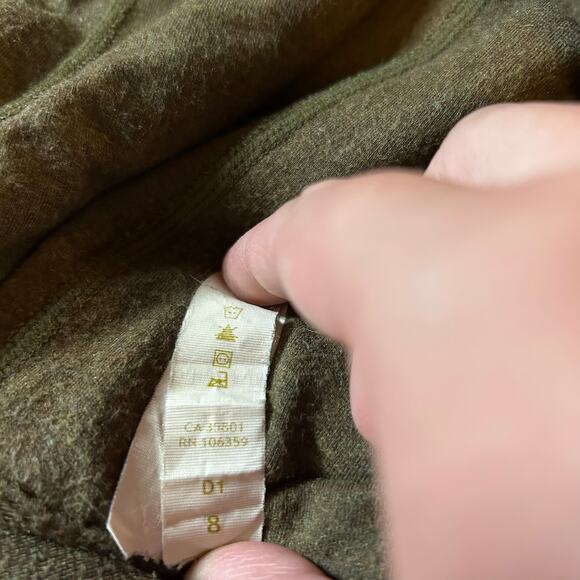 2000s Lululemon Green Zip Up Hoodie Sweatshirt Womens 8 Running Yoga Sporty - Picture 4 of 8